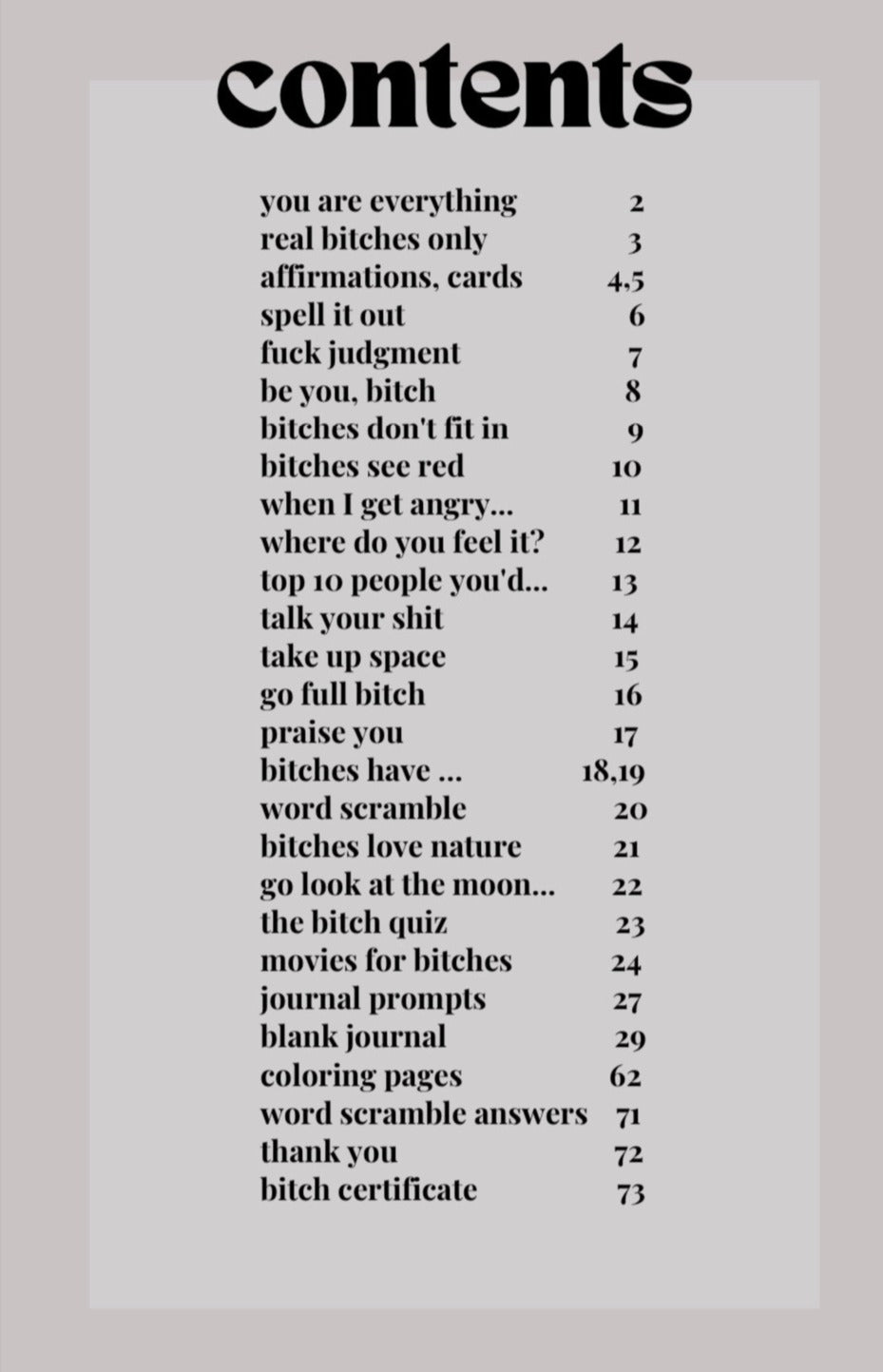 PRINT COPY journal for b-tches (digest size - 5.5 x 8.5 inches)