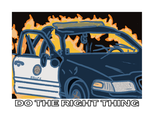 POSTCARD 5x7 "do the right thing" (1 card)