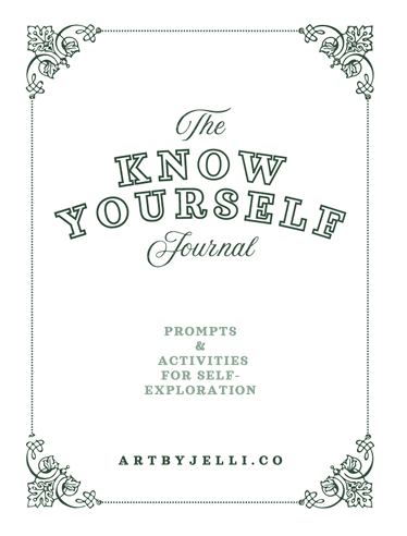 *** PRINT COPY - know yourself journal (8.5x11in) (PRE-ORDER)